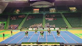 Marshall University Exhibition at WVSSAC State Cheer Competition 2021 [upl. by Lynea]