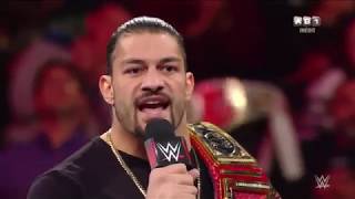 Roman Reigns abandonne son titre Universal a cause dune maladie  Raw 22 Octobre 2018 VF [upl. by Steffane912]