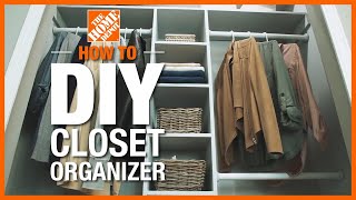 DIY Closet Organizer  The Home Depot [upl. by Jareen]