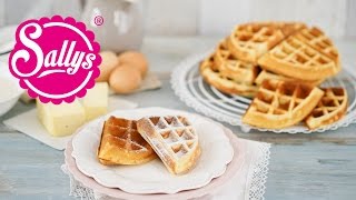 Waffeln mit Buttermilch  Sallys Basics  Grundrezept  Sallys Welt [upl. by Gardel431]