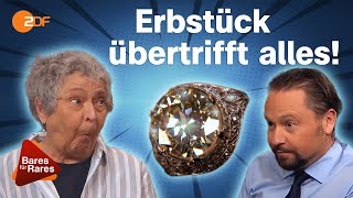 Gigant aus Diamant Ring mit 37 Karäter über schwere Nachkriegszeit gerettet  Bares für Rares [upl. by Aloise30]