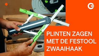 Plinten Zagen met de Festool Zwaaihaak  Gereedschapcentrum [upl. by Ahsaten453]