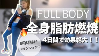 全身の脂肪を燃やす鬼の筋トレ👹【ダイエット】FULL BODY WORKOUT [upl. by Steele989]