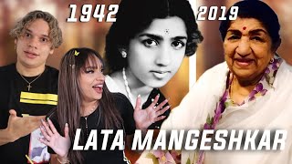 Latinos react to Lata Mangeshkars Singing Career 19422019 [upl. by Isiah]