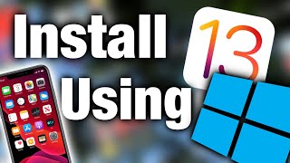 Install iOS 13iPadOS 13 using WINDOWS for FREE [upl. by Anivlek]