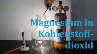 Verbrennung von Magnesium in Kohlenstoffdioxid [upl. by Kiona]