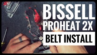 Vacuum repairman shows how to replace belts on Bissell Proheat 2X Carpet Cleaner [upl. by Eillil]