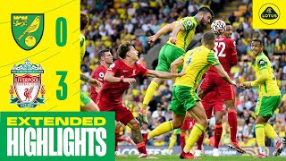 EXTENDED HIGHLIGHTS  Norwich City 03 Liverpool [upl. by Mady]