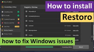 How to install Restoro on Windows amp How to scan and fix Windows issues [upl. by Eelyac495]