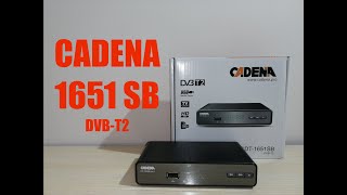 cadena 1651SB обзор приставки DVBT2 [upl. by Ardnaid]