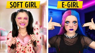 EGIRL vs SOFT GIRL when GRANDMA is coming – Relatable family musical by La La Life [upl. by Chantalle592]