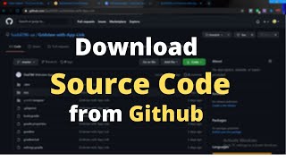 How to download Source code from Github  Hindi [upl. by Ailuj]