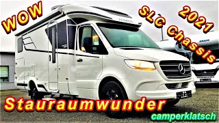 Hymer BKlasse MC T 600 Mercedes Sprinter💥2021 WhiteLine💥SLC Chassis doppelter Boden❗️Wohnmobil Test [upl. by Gerri]