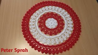 How to crochet a doily  Easy crochet doily tutorial [upl. by Reniti]