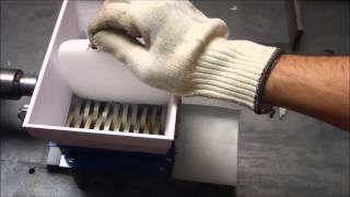 Shredding dry ice with mini and XXL mini shredder from FilaMaker [upl. by Assyn416]