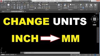 How to change units in autocad 2018 [upl. by Llaccm386]