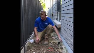 How To Install An Under Fence Plinth Or Sleeper  Gorilla Wall Sydney [upl. by Yelra]