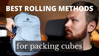 How to Roll Clothes for Packing Cubes The Quickest Methods [upl. by Nnaeus]