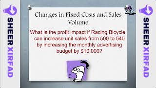 Cashirkii 18 Managerial Accounting Changes in FC VC and Sales Volume [upl. by Jareb]