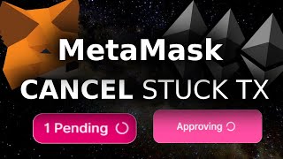 HOW TO CANCEL STUCK PENDING TRANSACTION MetaMask TUTORIAL [upl. by Breanne]