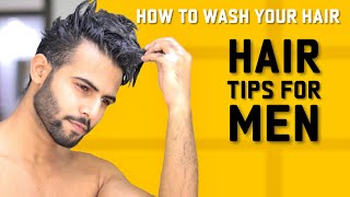 How To Wash Your Hair Properly Mistakes To Avoid Perfect Hair Tips For Men [upl. by Thoma]