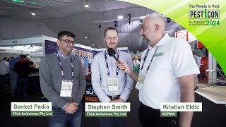 Pesticon 2024 interview with Sanket and Stephen from Flick Anticimex Pty Ltd [upl. by Levon]