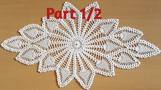 Diamond Shaped Pineapple Doily Part 12 [upl. by Adiel]