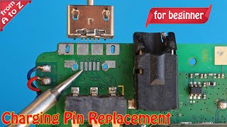 How to replace Type C USB Charging Connector Jack Base Easily [upl. by Conner]