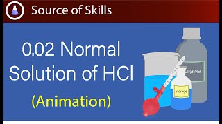 002 normal solution of hcl  002 n hcl  002 n hcl calculation [upl. by Zuzana]