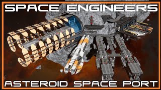 SPACE ENGINEERS EPIC Space Port  Cinematic Showcase [upl. by Atiuqram436]