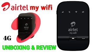 Airtel My Wifi Modem Malayalam Unboxing amp Review Pocket wifi  wifi modem  Airtel AMF311WW [upl. by Steep]