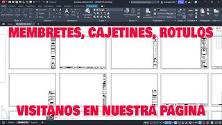 ✅Membretes Cajetines Rótulos Para PLANOS Listos✅ [upl. by Worrad]