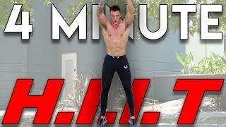 4 Minute HIIT Workout to Lose Weight  V SHRED [upl. by Seppala506]