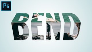 Bending 3D Text Effect  Photoshop Tutorial Typography [upl. by Alor]