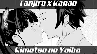 Tanjiro x Kanao  First Kiss Kimetsu no Yaiba [upl. by Sirkin]