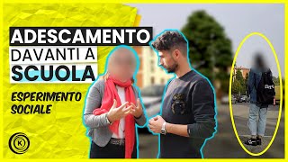 Adescamento DAVANTI A SCUOLA  Esperimento Sociale  Kiko Co [upl. by Sirtimed]