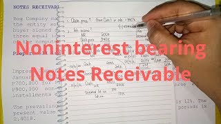 Accounting for Long Term Notes Receivable  Noninterest Bearing Part 1 [upl. by Singer]