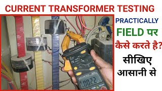 HOW TO CHECK CURRENT TRANSFORMER CT TESTING ON FIELD [upl. by Arait]