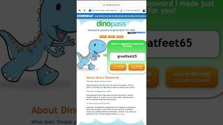 Technology Skills for Kids dinopass 🦕 online password generator for kids techtips [upl. by Amled732]