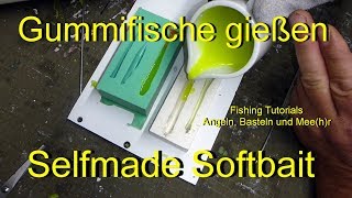 Gummifische gießen  Selfmade Softbait [upl. by Lyrahc117]