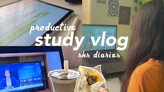 study vlog 📚 exam review busy yet productive days of a humss student  shs diaries 🍃 [upl. by Leizo]