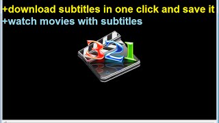 Media player classic Use and download subtitle change fonts and language [upl. by Roel]