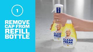 Clean Freak Mist  How To Install a Refill Bottle  Mr Clean® [upl. by Enrak]