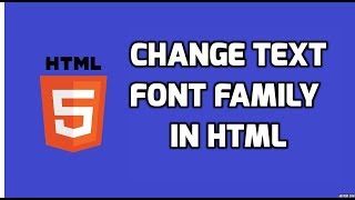 How to change text font in HTML  HTML5 Tutorial [upl. by Heinrike]