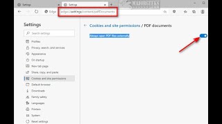 How to Make Microsoft Edge Download PDF Instead of Opening [upl. by Firman]