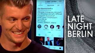 Toni Kroos prankt Cristiano Ronaldo auf Instagram  Late Night Berlin  ProSieben [upl. by Vivien861]