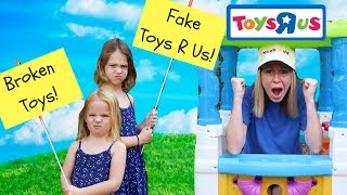 Pretend Toy Store Kids Video Starring Addy and Maya [upl. by Amir]