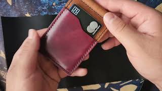 Cabin Leather Goods Money clip wallet review  Original out of the box moneyclip [upl. by Belldame]