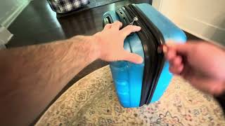 Samsonite Omni PC Hardside Expandable Luggage with Spinner Wheels CarryOn 20Inch Review [upl. by Nyrtak]