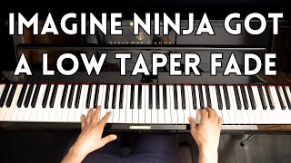 Imagine If Ninja Got A Low Taper Fade  Piano Tutorial Chords  How to play [upl. by Richey270]